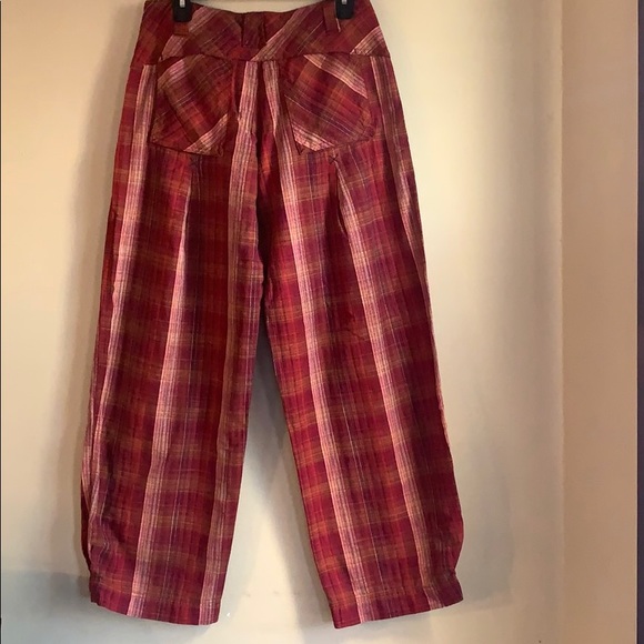 Free People Birch Plaid Wide Leg Pants - Picture 8 of 8